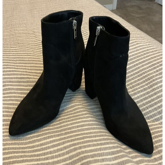 Circus Sam Edelman Womens Size 6M Black Suede Zip Up Dress Boot Outdoor T - Picture 1 of 4